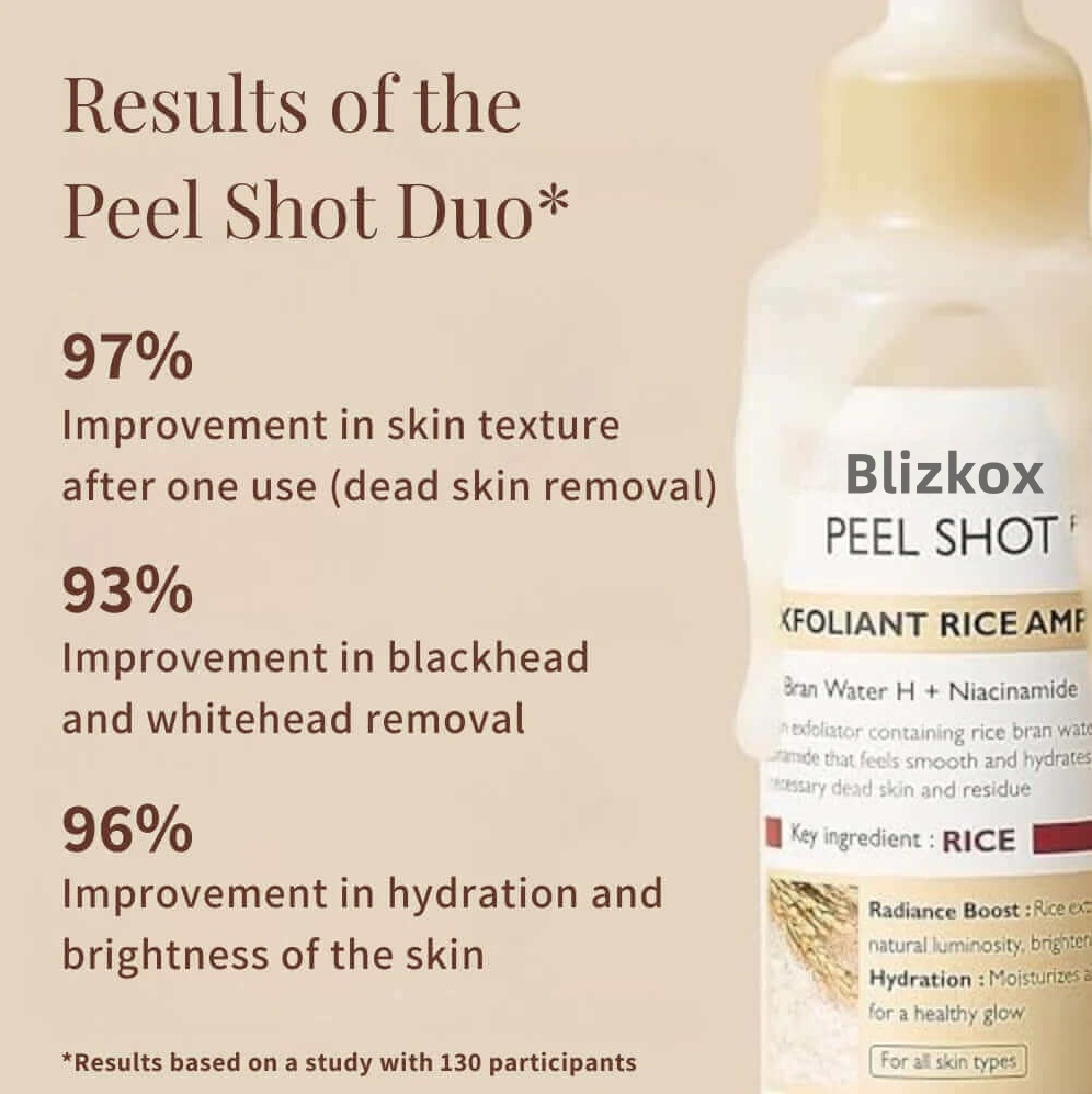⚡Flash Sale⚡ 50K+ SOLD! Almost Gone-💥🔥Peel Shot Glow Rice Ampoule Duo