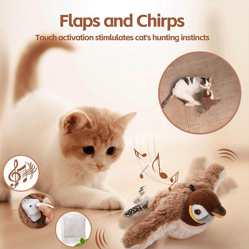 š„Last Day 49% OFF - š¾Chirping Bird Interactive Cat Toys Gift for Your Furry Friend