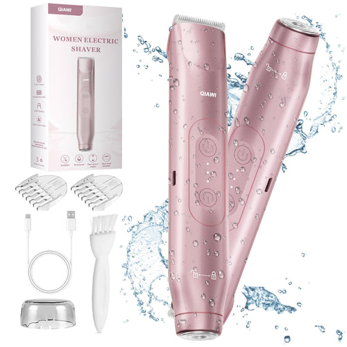 QIAWI 2-in-1 Women’s Electric Shaver – Dual Head Precision Trimmer