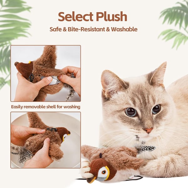 š„Last Day 49% OFF - š¾Chirping Bird Interactive Cat Toys Gift for Your Furry Friend