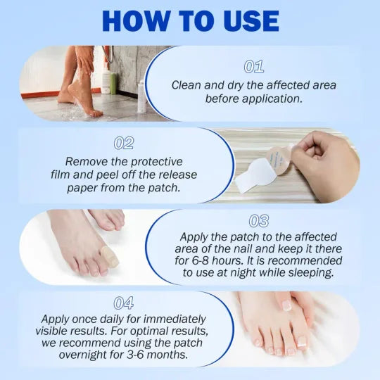 Fungal Nail Patches, 21pcs/box Nail Health Care Patches, Nail Fungus Care Patches, Suitable for Solving Fungal Nails and Other Nail Problems, Nail Supplies, Daily Care Nails Kit Set