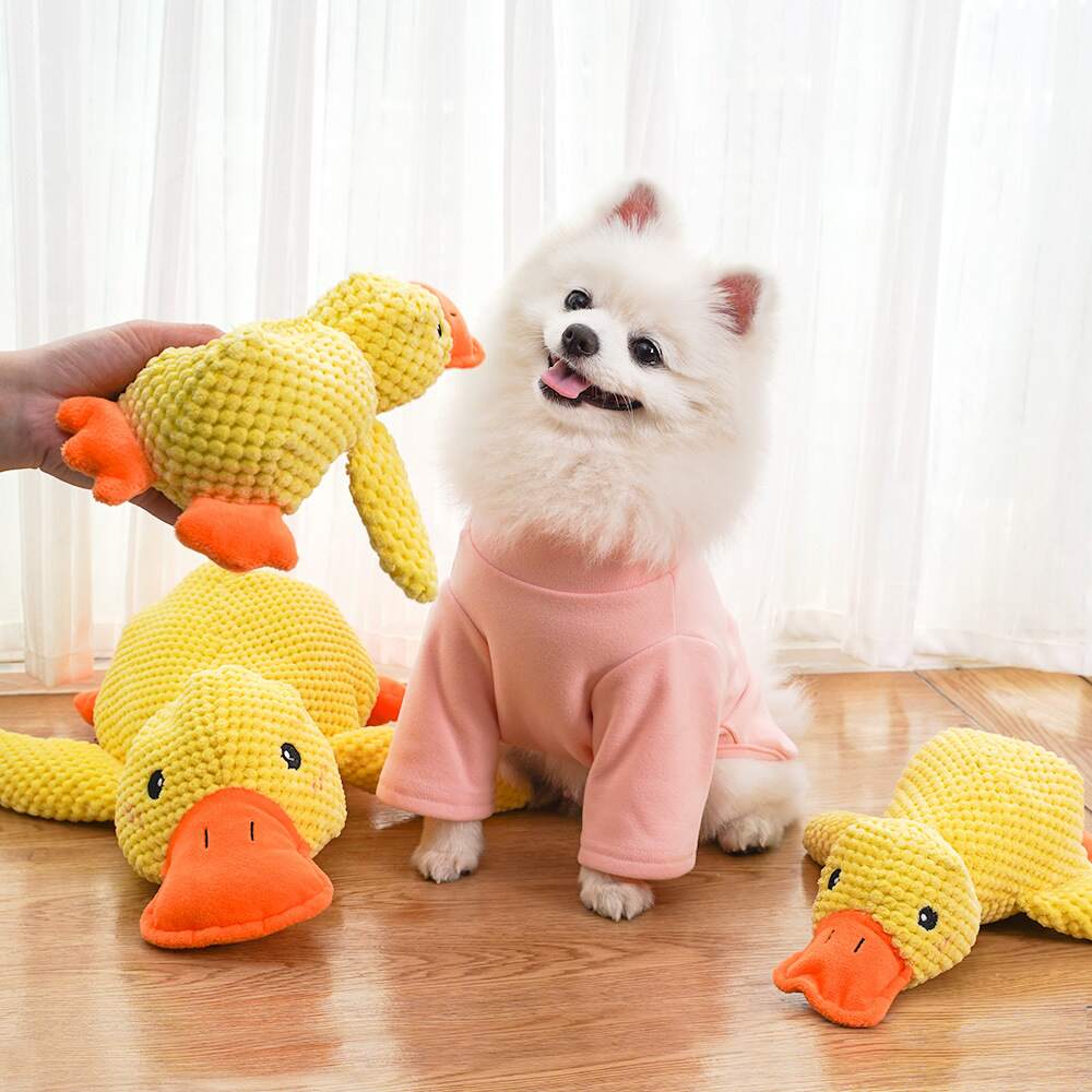 🦁duck pet toyspecial color optimized for dog vision Dog toy