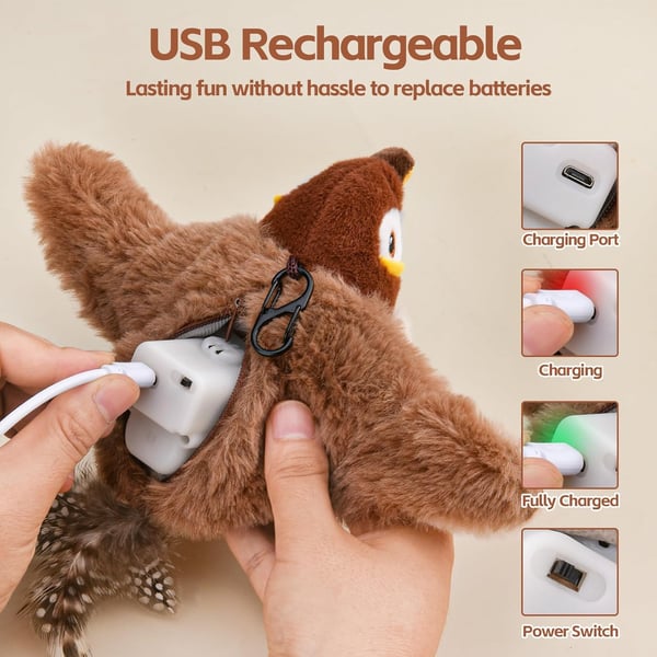š„Last Day 49% OFF - š¾Chirping Bird Interactive Cat Toys Gift for Your Furry Friend