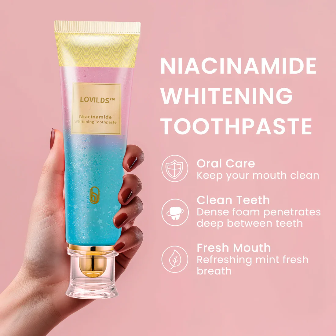 Final Day 65% OFF 🔥 LOVILDS™ Niacinamide Whitening Toothpaste
