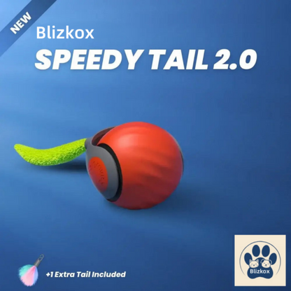 "Interactive Cat Toy Ball - Self-Moving Smart Ball with Tail, Auto-Dodge & Endless Fun! 😻⚡"