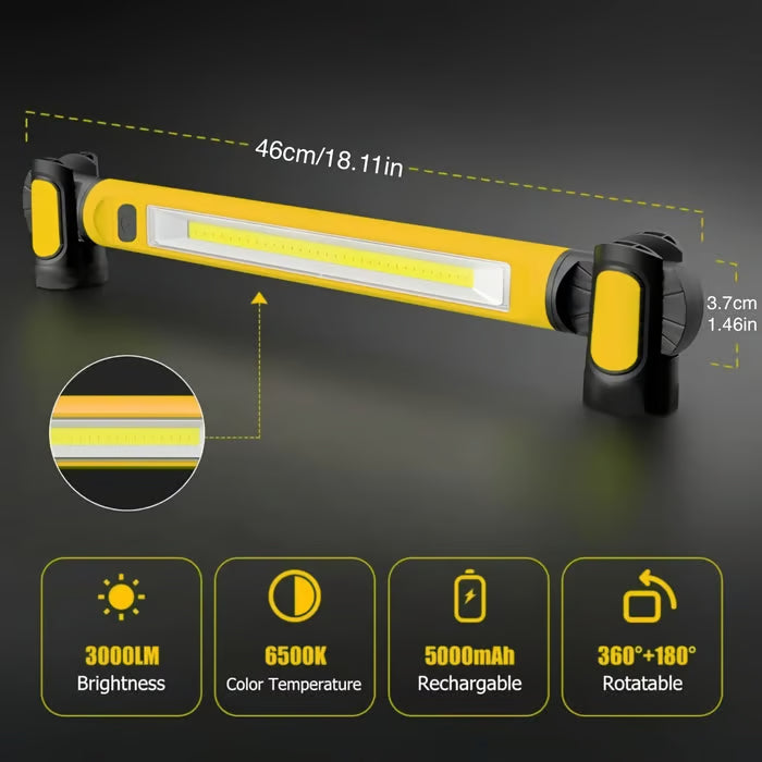 🔥LAST DAY ONLY 60% OFF - 🔦3000LM Work Light Flashlight with Magnetic Base & Hanging Hooks