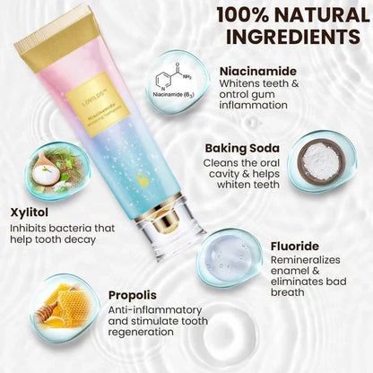 Final Day 65% OFF 🔥 LOVILDS™ Niacinamide Whitening Toothpaste