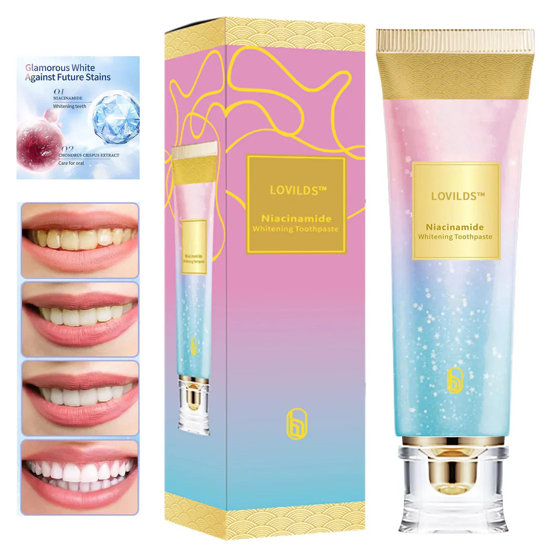 Final Day 65% OFF 🔥 LOVILDS™ Niacinamide Whitening Toothpaste